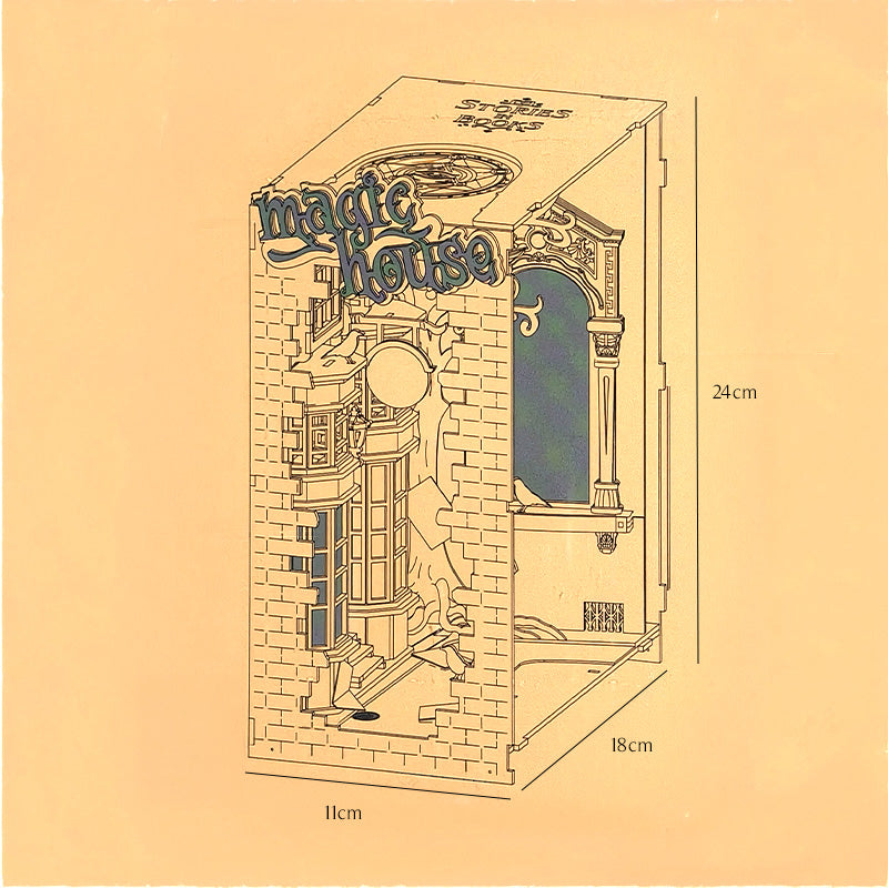 Magic House - Book Nook from Rolife