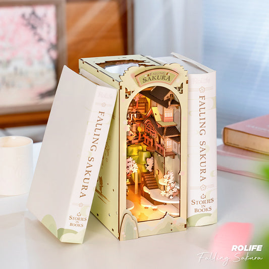 Falling Sakura - Book Nook from Rolife