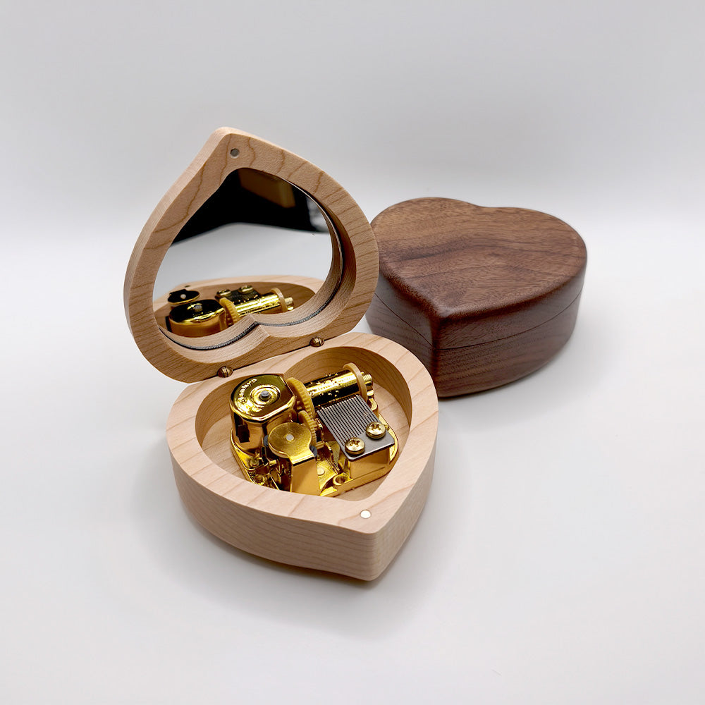 Heart Wooden Music Box