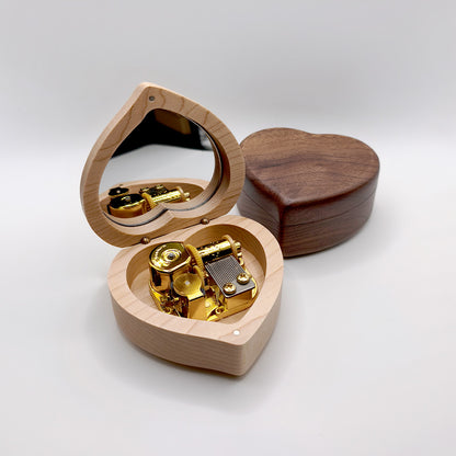 Heart Wooden Music Box