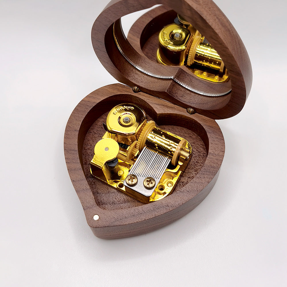 Heart Wooden Music Box