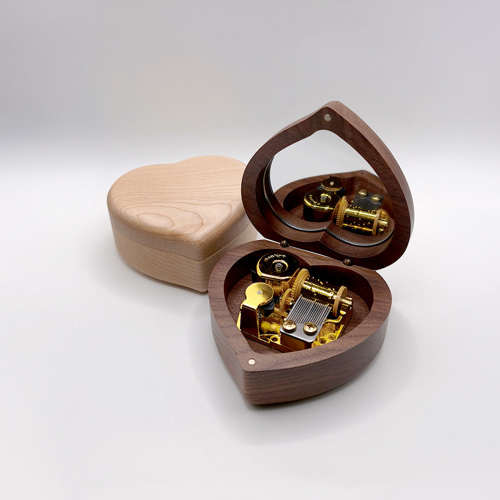 Heart Wooden Music Box